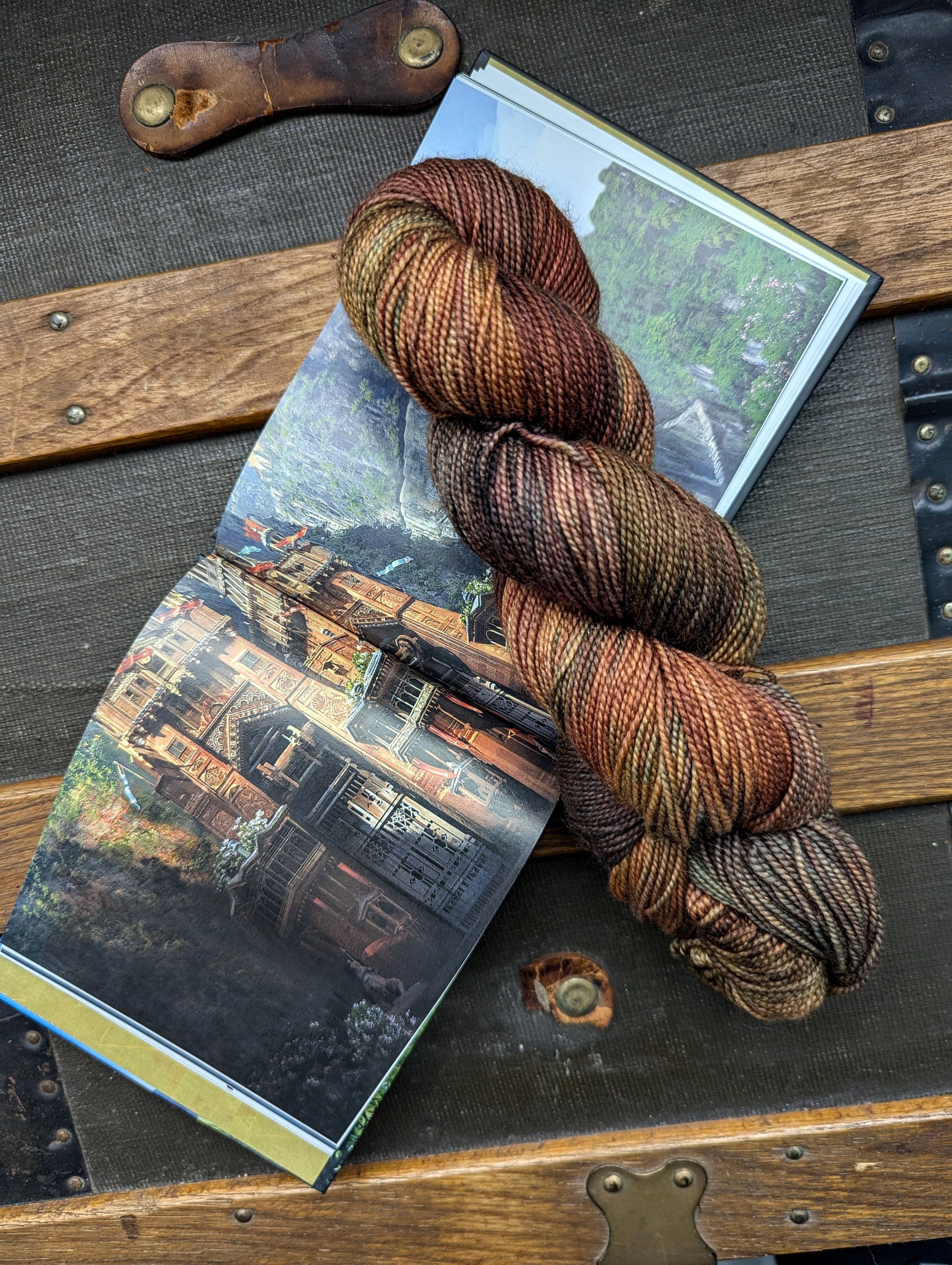 The Ginger Needle Yarns - Carja, Hand Dyed Yarn