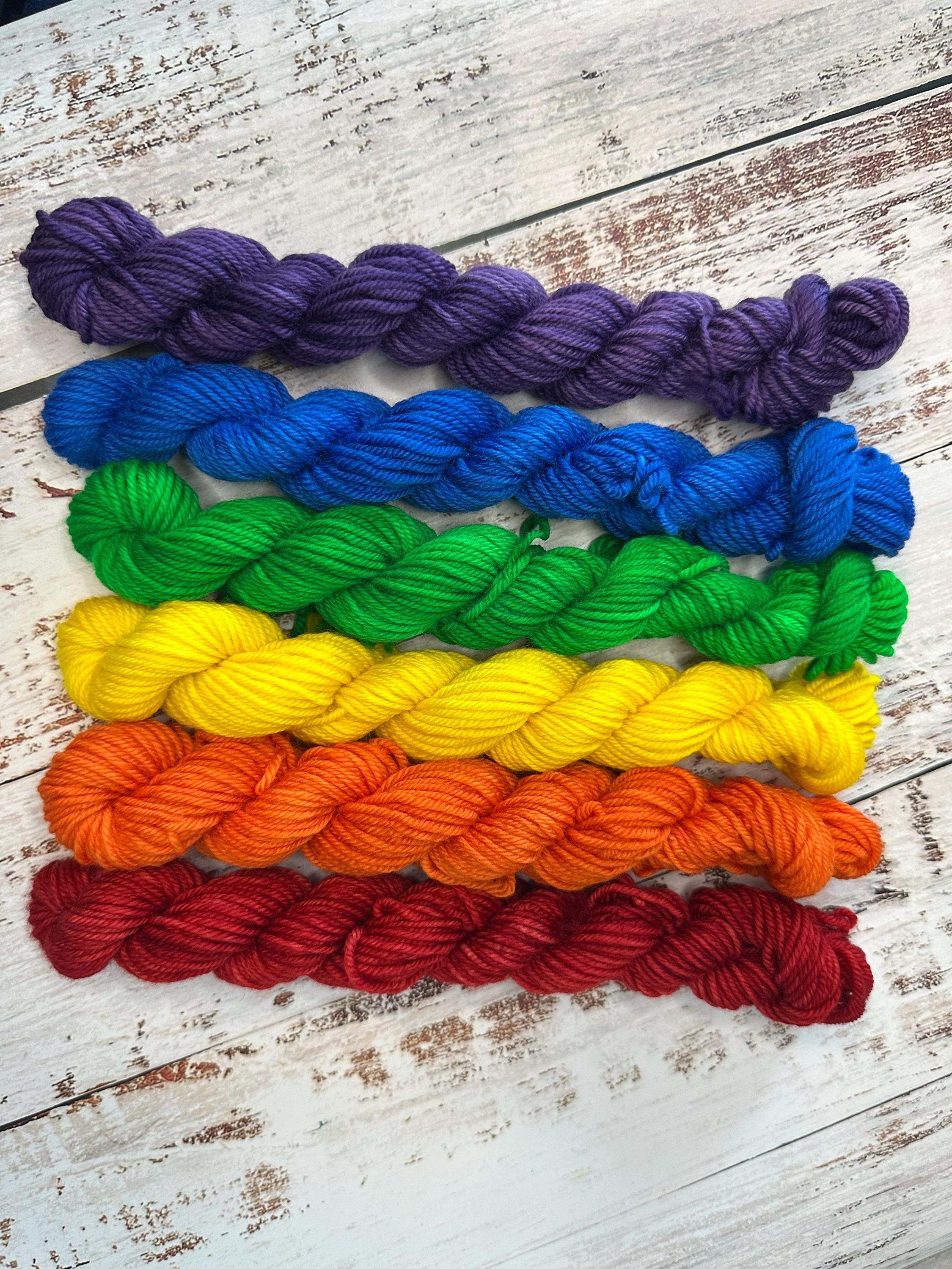 Box of Markers Rainbow Mini Skein Set, fingering