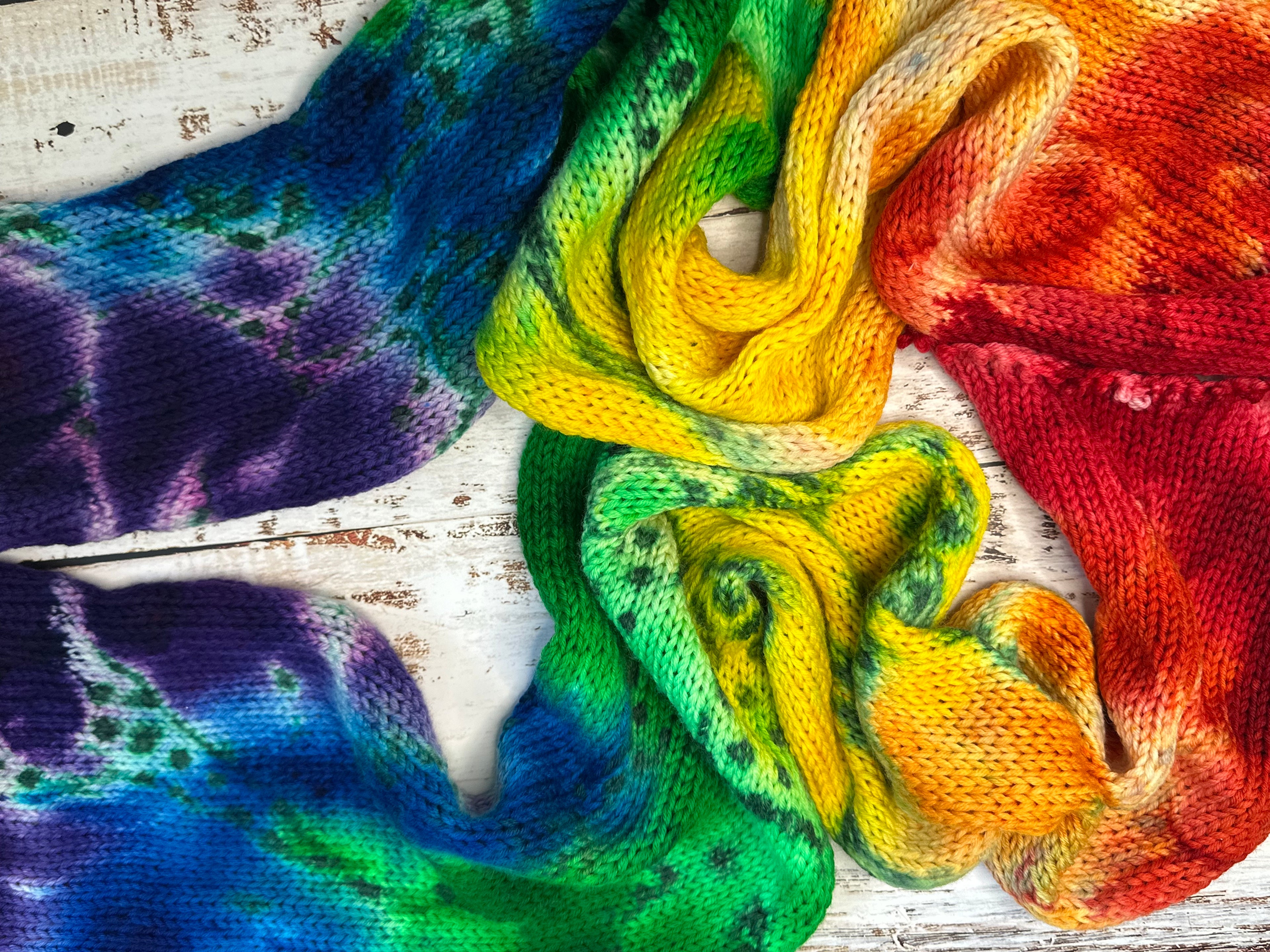 Rainbow Sock Blank