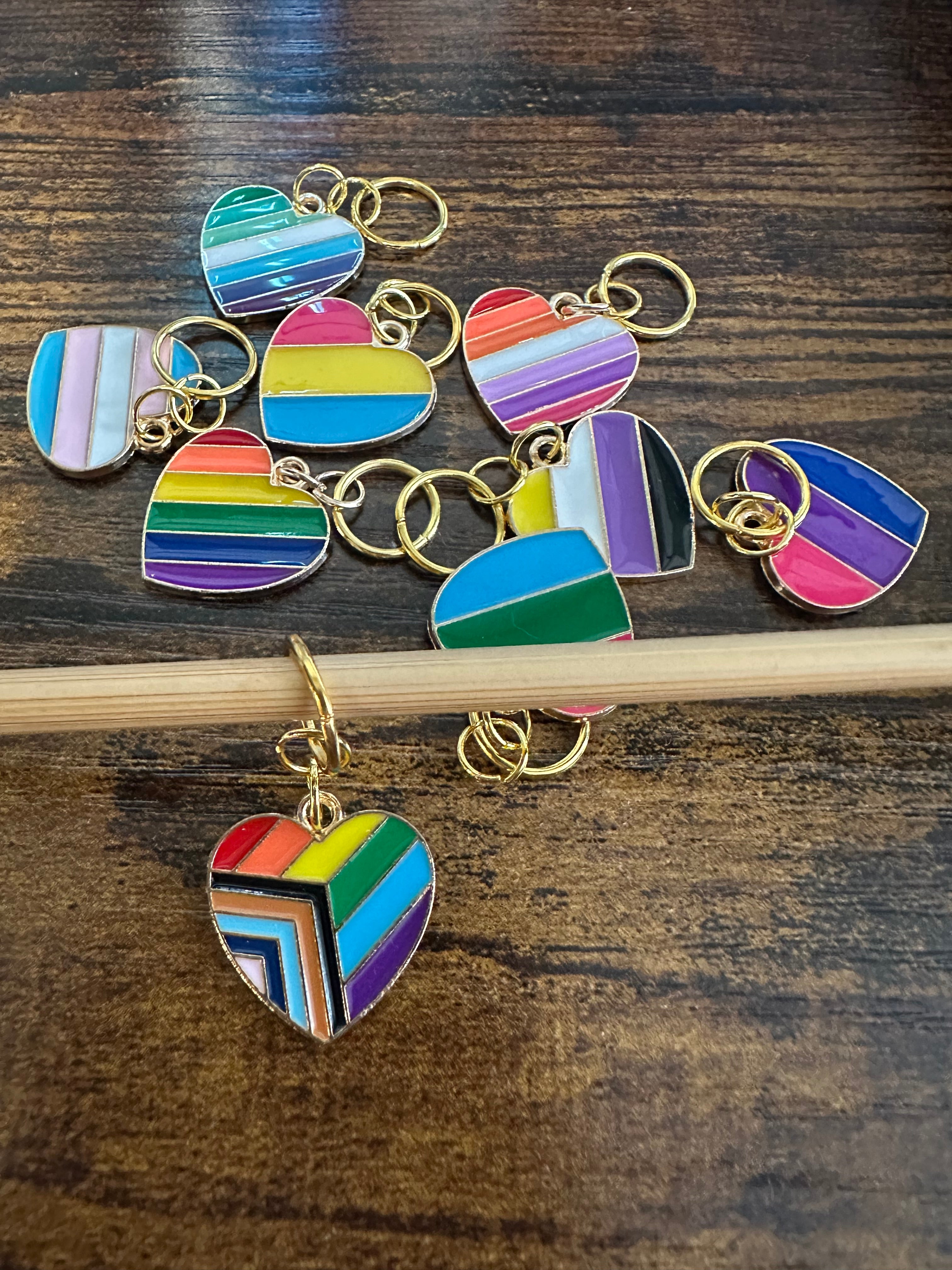 Pride Flag Stitch Markers