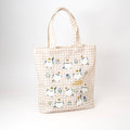 Kusuguru Shimapu Bird Embroidered Canvas Shoulder Tote