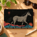 Midnight Rider - Canvas Zipper Pouch