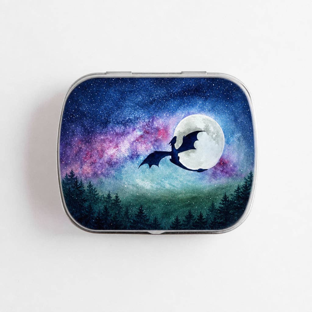 Dragon Moon Stitch Marker Storage Tin