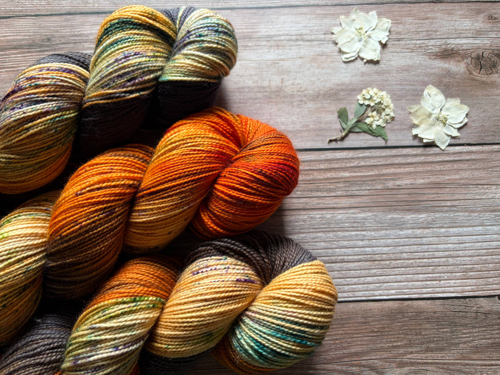 Jam Jar Yarns - The Pumpkin King | Hand Dyed Yarn