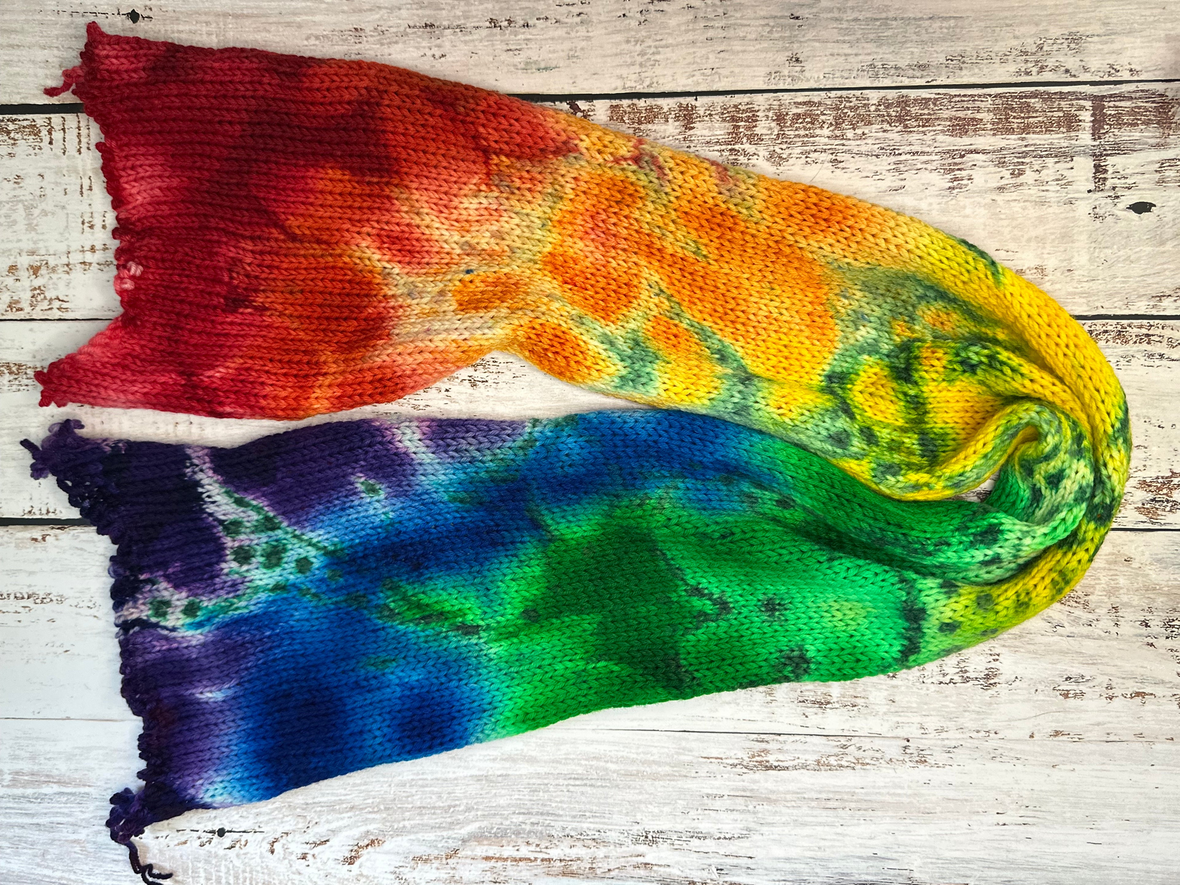 Rainbow Sock Blank