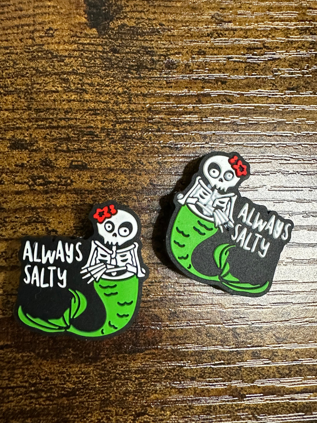 Always salty Skeleton mermaid stitch stoppers