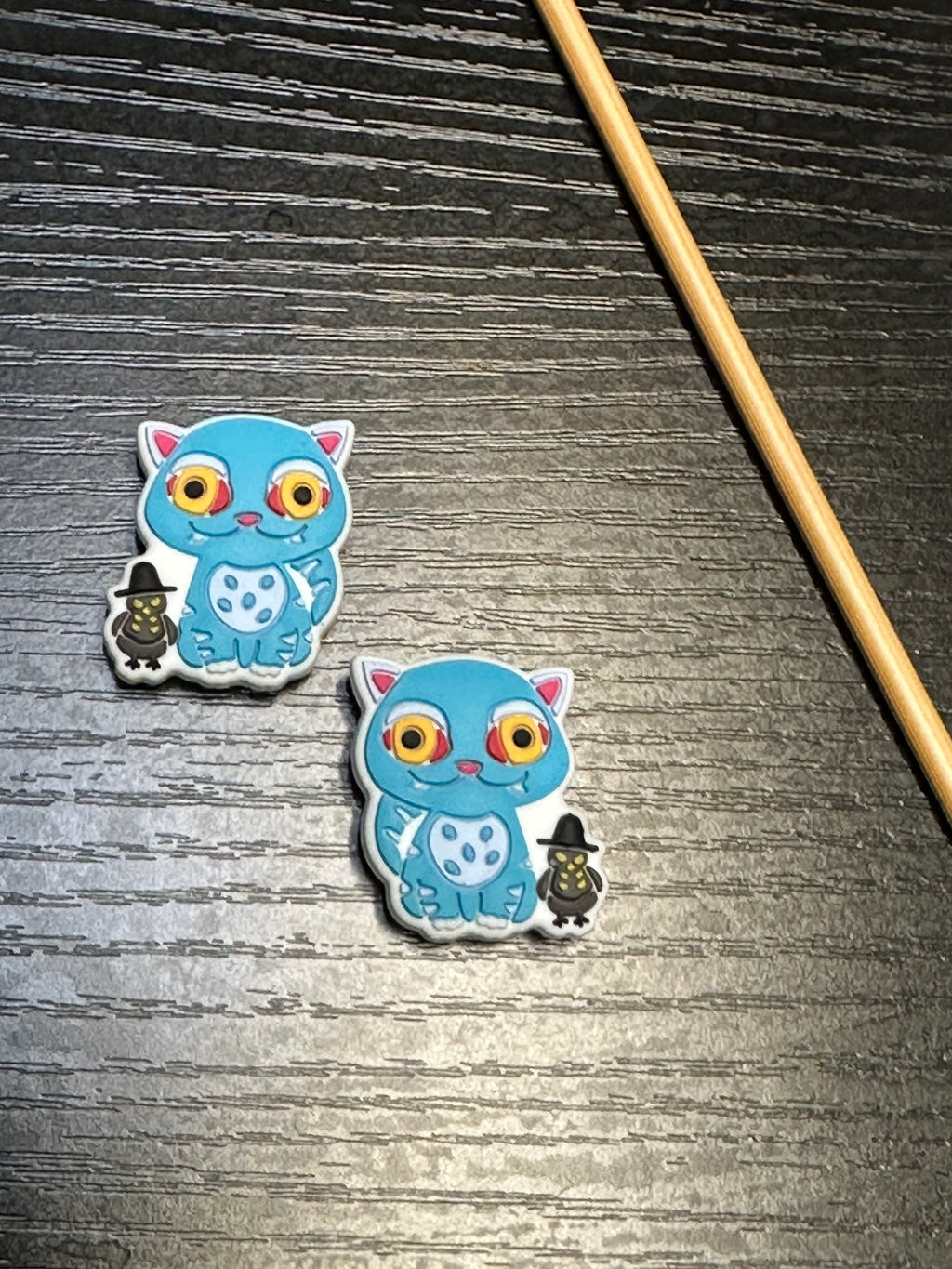 Derpy kitty and bird Stitch Stoppers