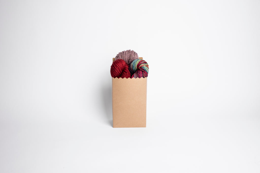 Preorder: holiday kit 2026 Malabrigo x BlueSky Trio Cowl