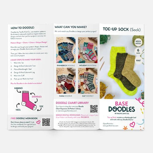 Base Pattern - Toe Up Sock Pattern