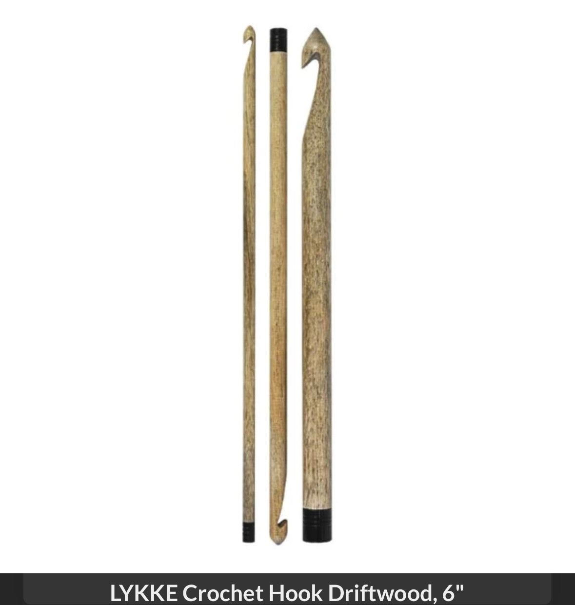 Lykke Driftwood crochet hooks
