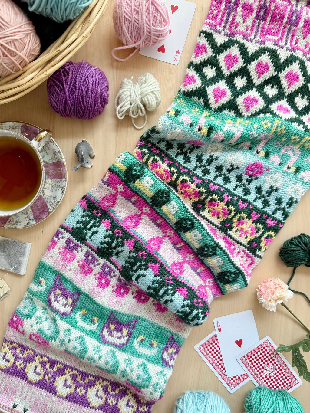 Wonderland Doodle Deck - Literary Series - Pacific Knit Co