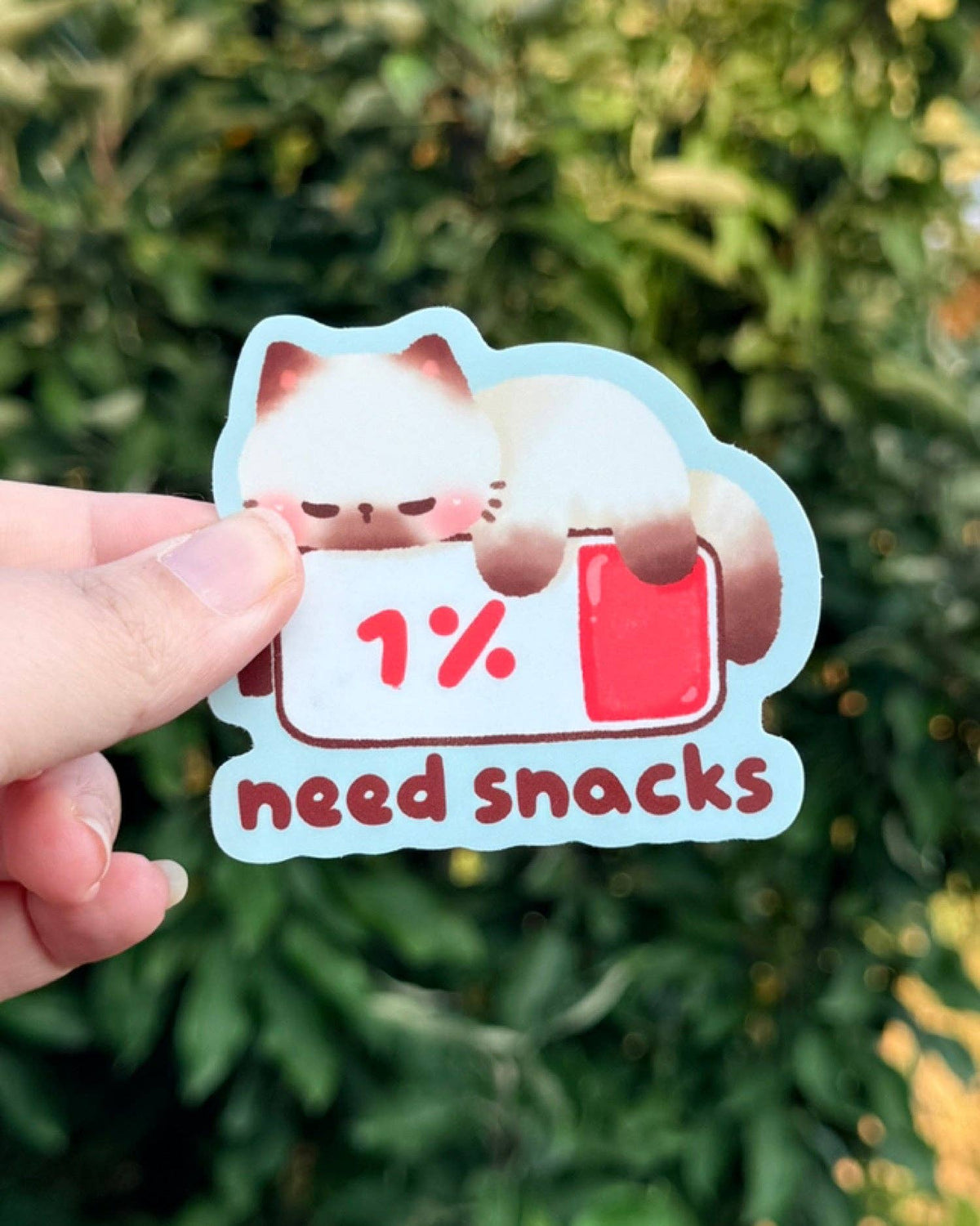 Need Snacks Vinyl Sticker