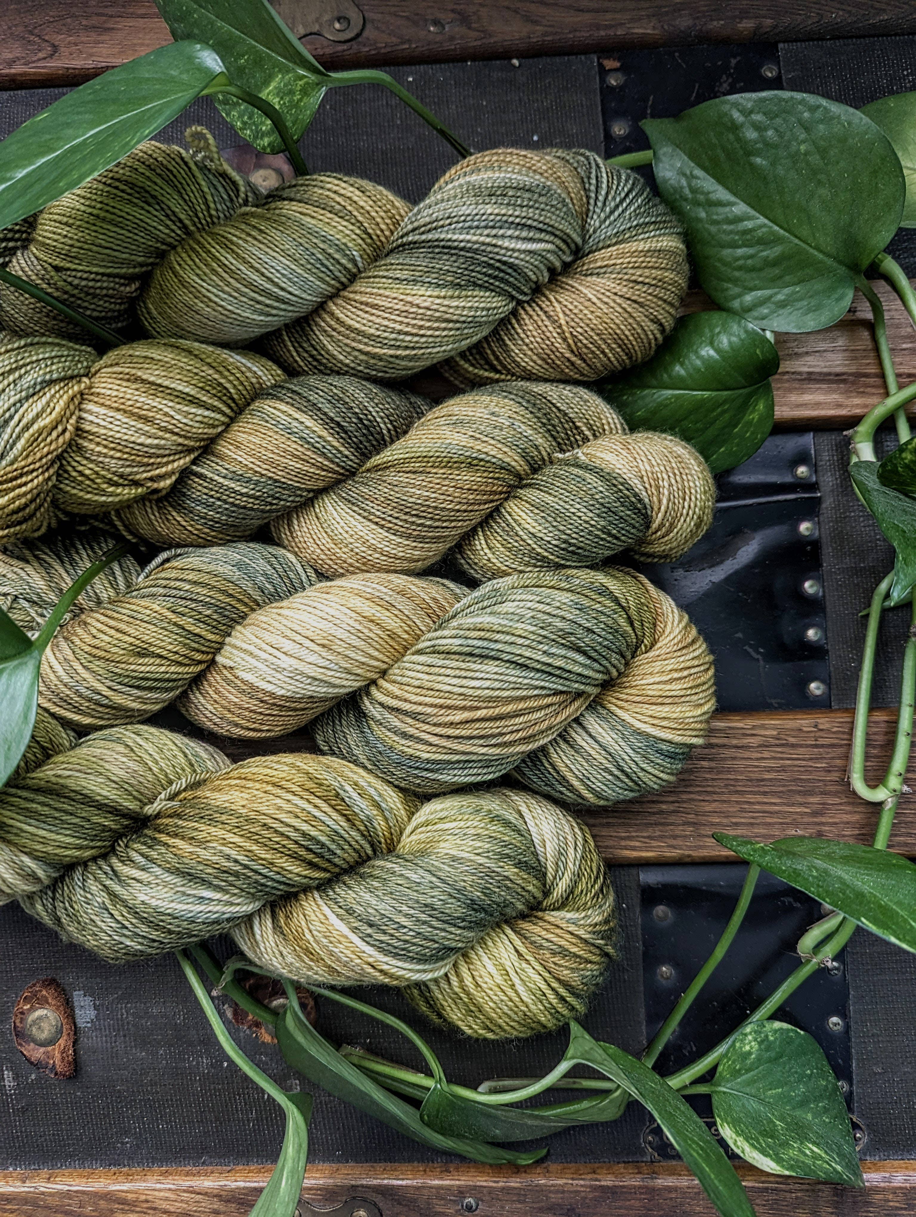 The Ginger Needle Yarns - Utaru, Hand Dyed Yarn