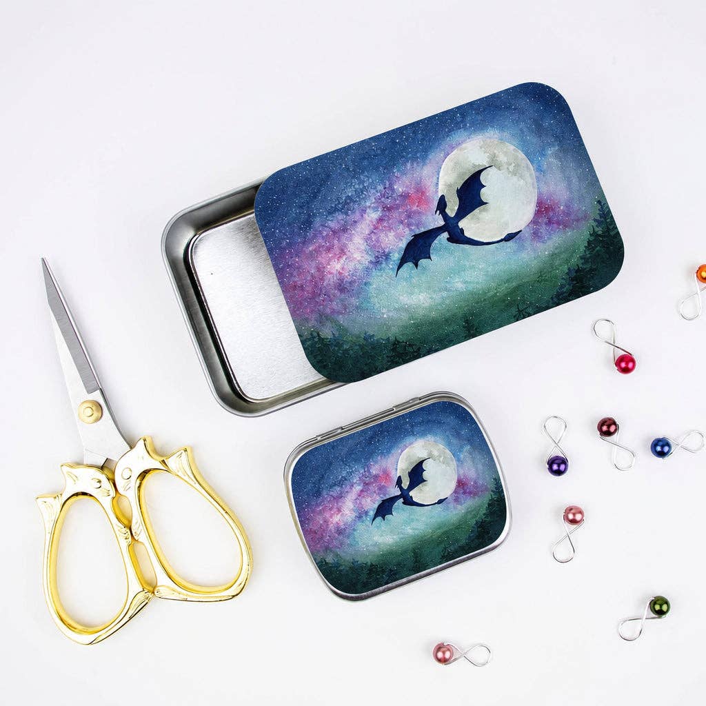 Dragon Moon Stitch Marker Storage Tin