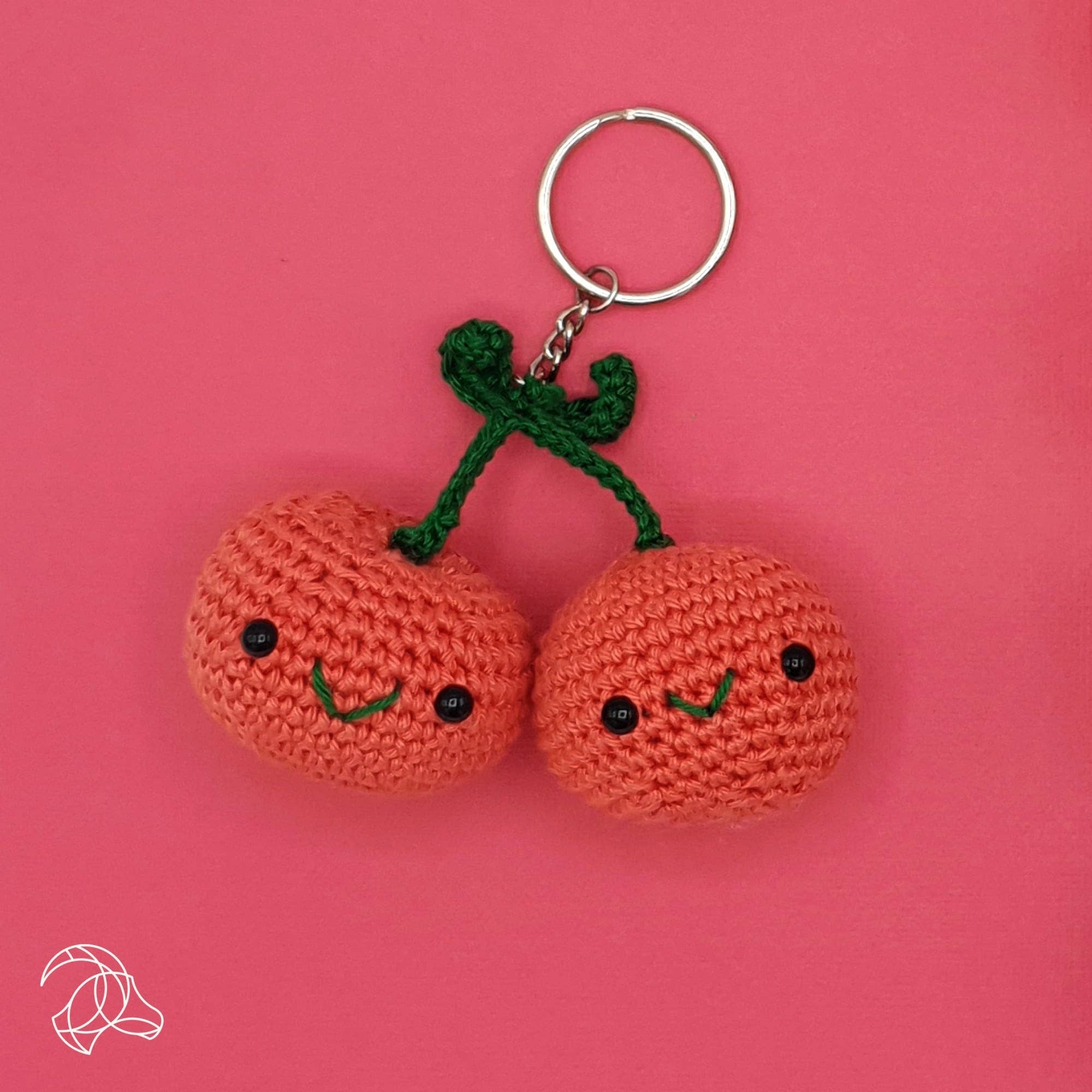 DIY Crochet Kit - Cherries Bag Charm