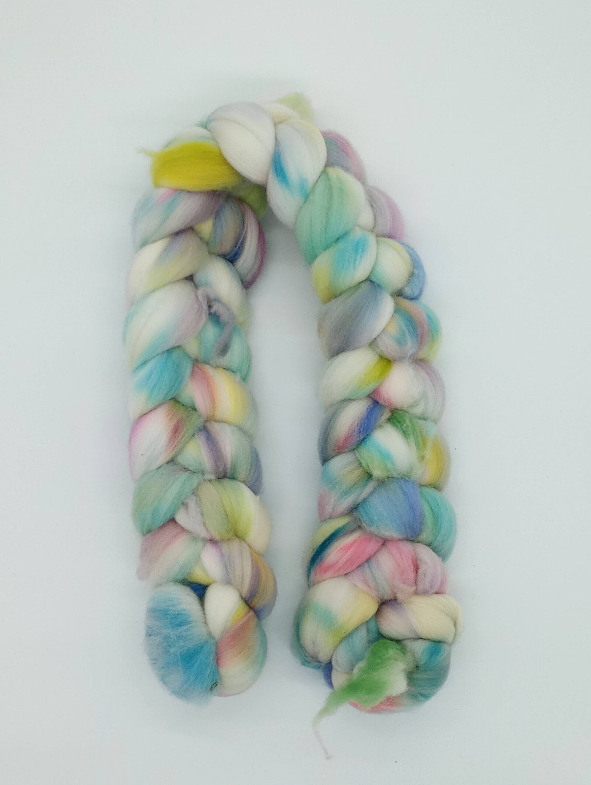 HM Lloyd Merino Hand Dyed Roving - 100 g. braids - OOAK Left Overs