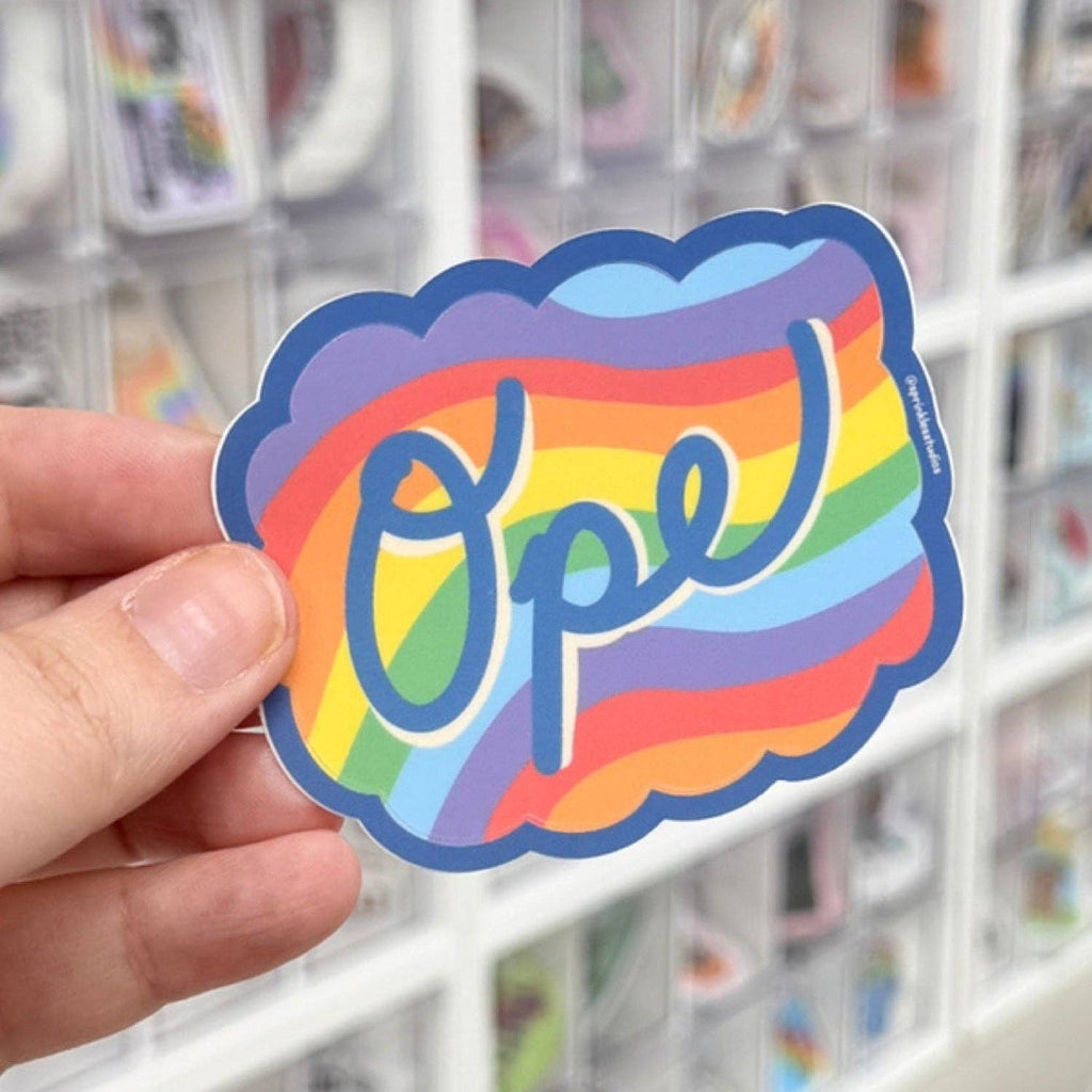 Ope Midwest Rainbow Pride Vinyl Sticker