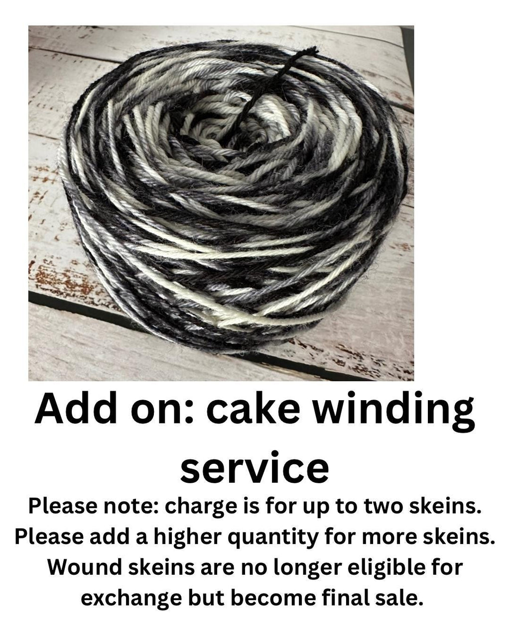 Add on: cake winding service