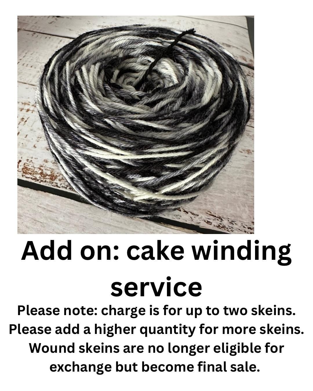 Add on: cake winding service