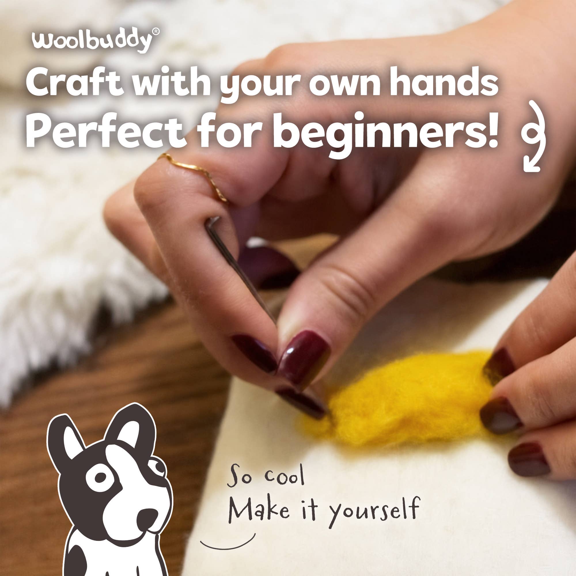 DIY Needle Felting Kit - Puppy Dog
