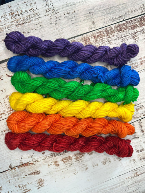 Box of Markers: Rainbow DK Mini Skein Set (6 x 20g)