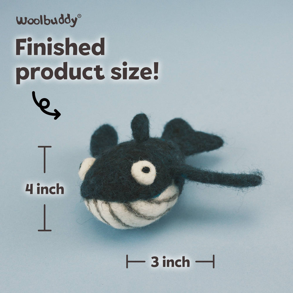 DIY Needle Felting Kit - Whale