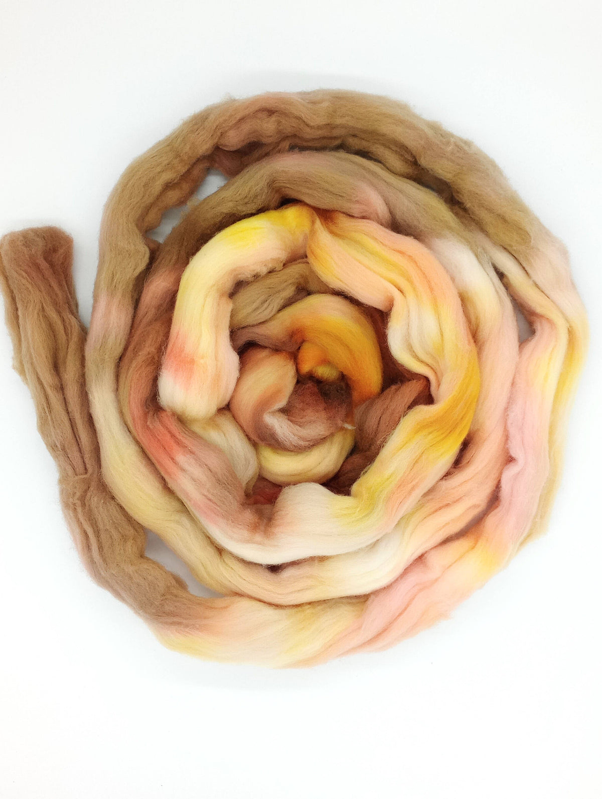HM Lloyd Merino Hand Dyed Roving - 100 g. braids - Little Brown