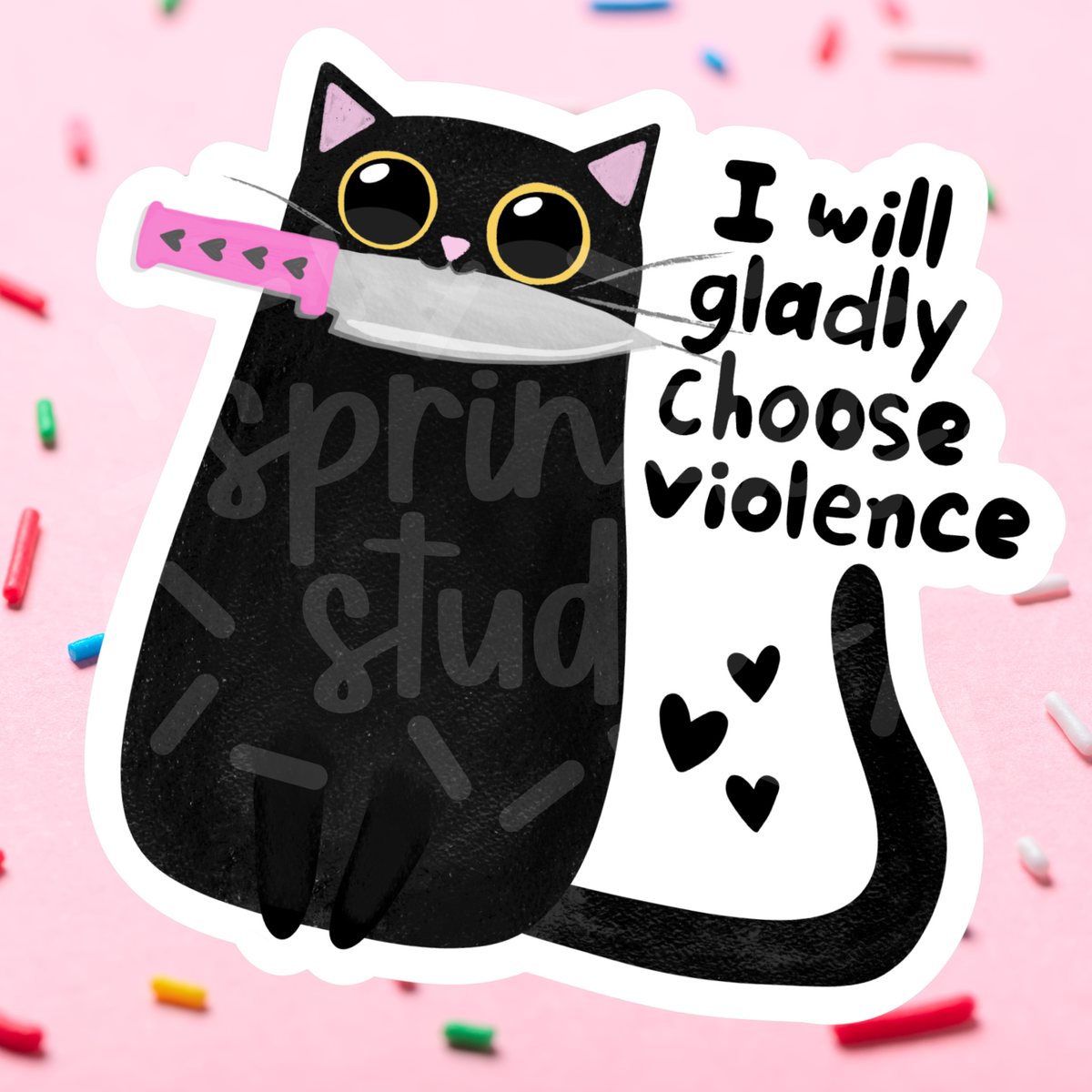 Choose Violence Vinyl Sticker