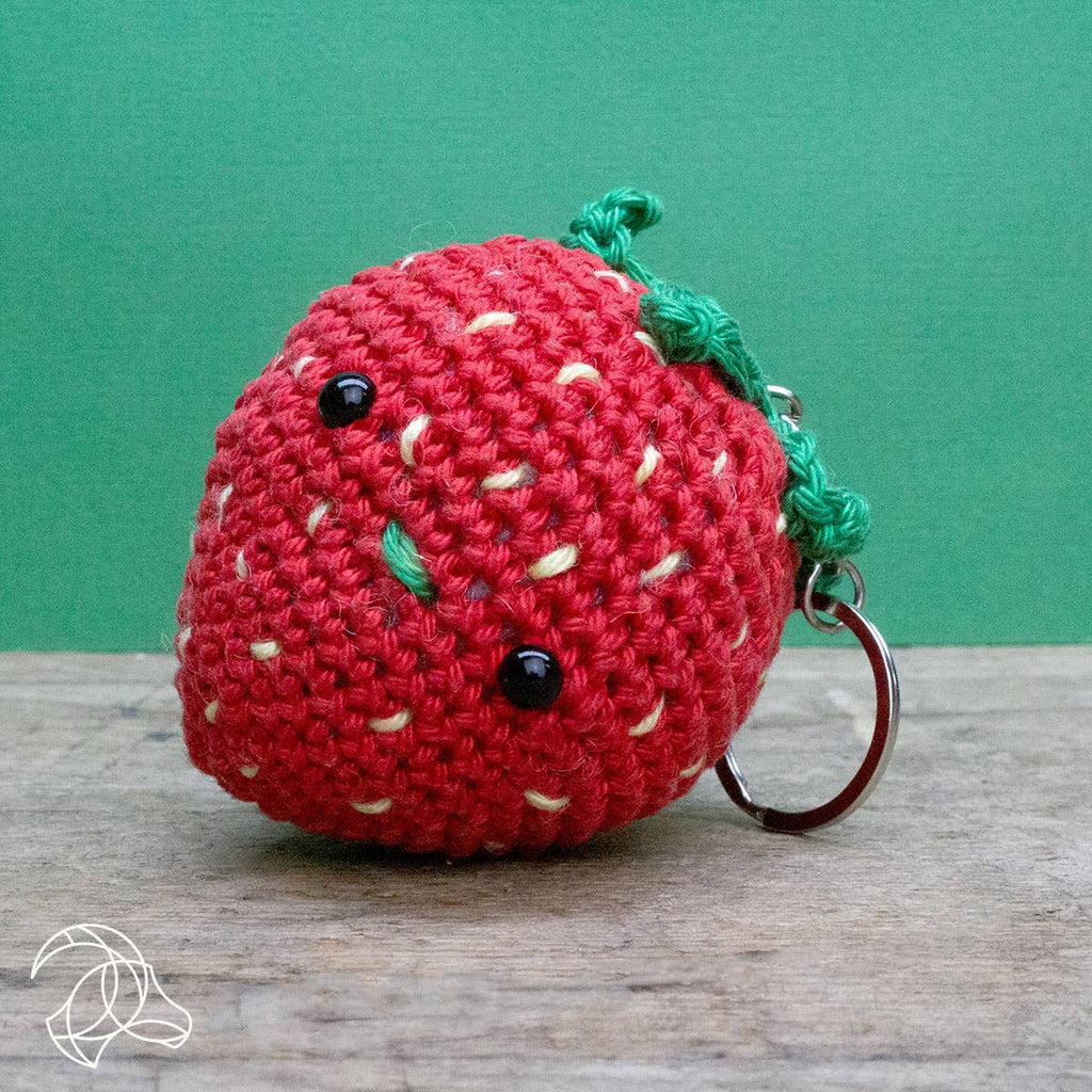 DIY Crochet Kit - Strawberry Bag Charm