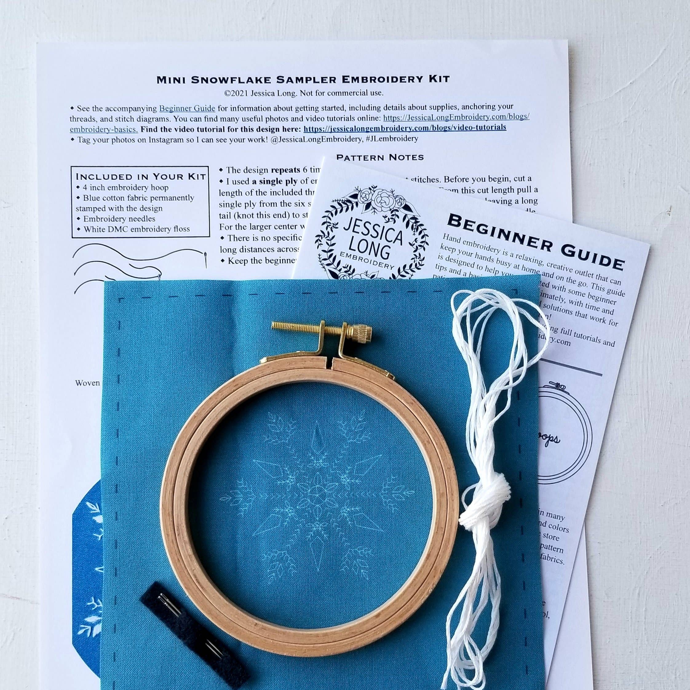 Mini Snowflake Sampler Handmade Ornament Kit
