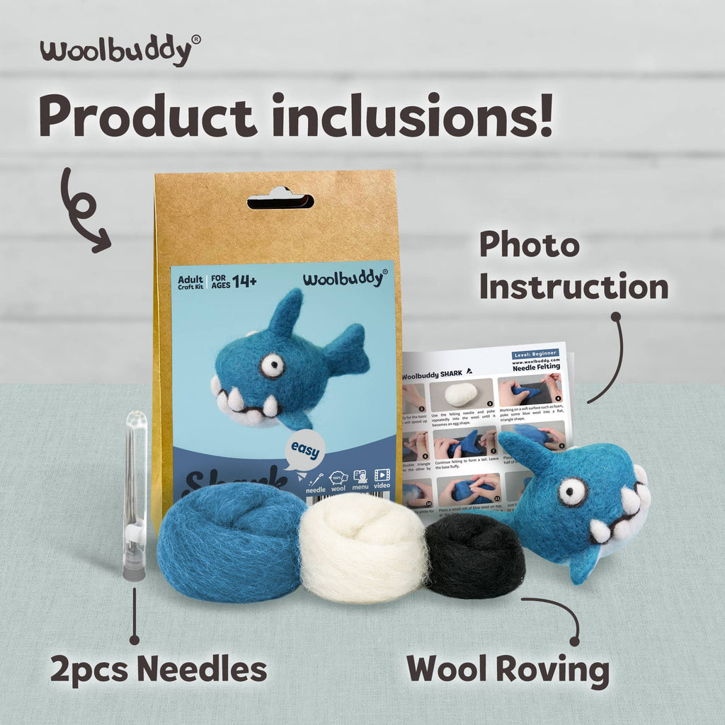 DIY Needle Felting Kit - Shark