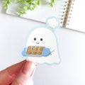 Cute Ghost Baking Cookies Waterproof Matte Vinyl Sticker