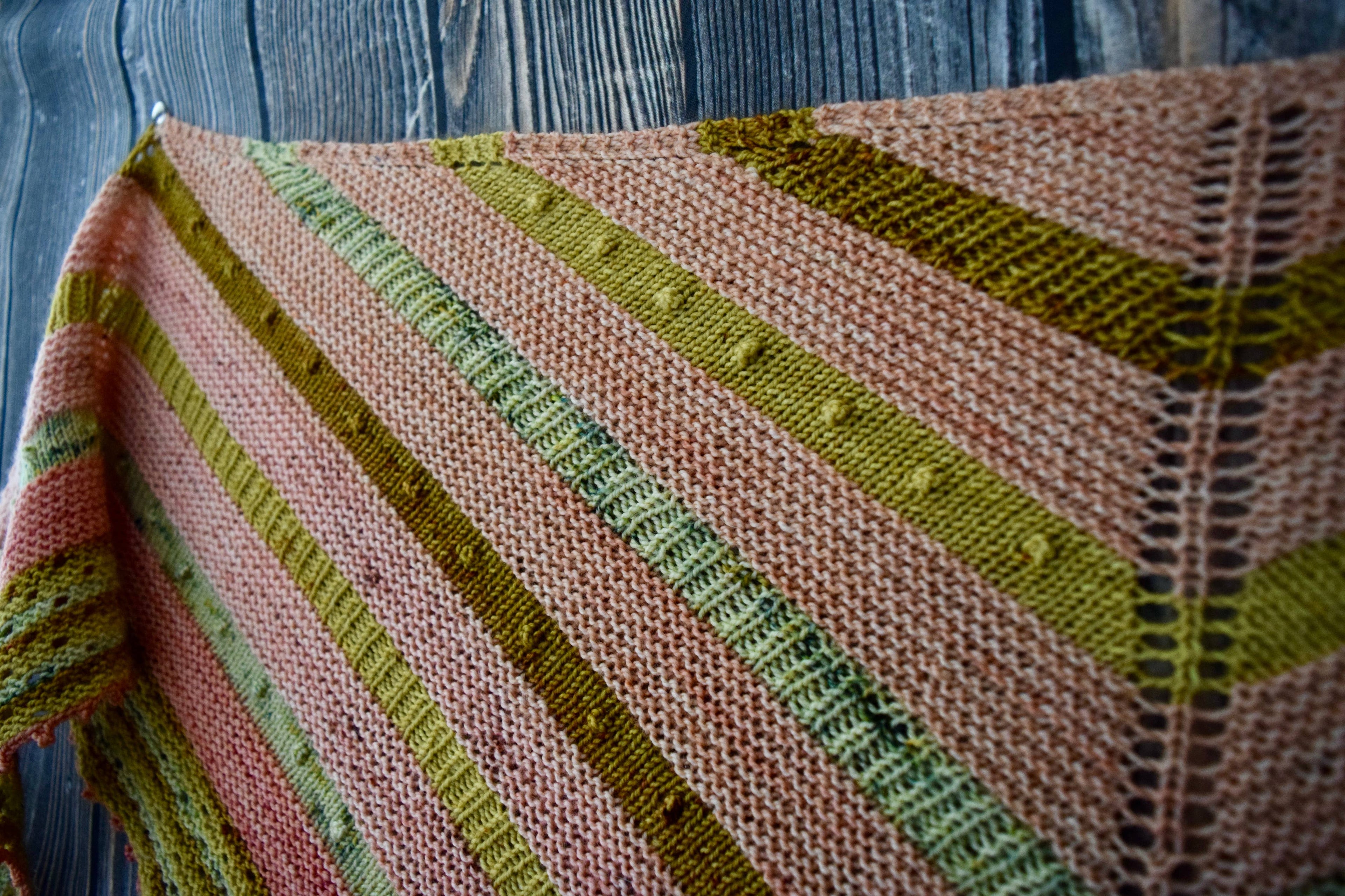 Spring Fling Shawl Knitting Paper Pattern