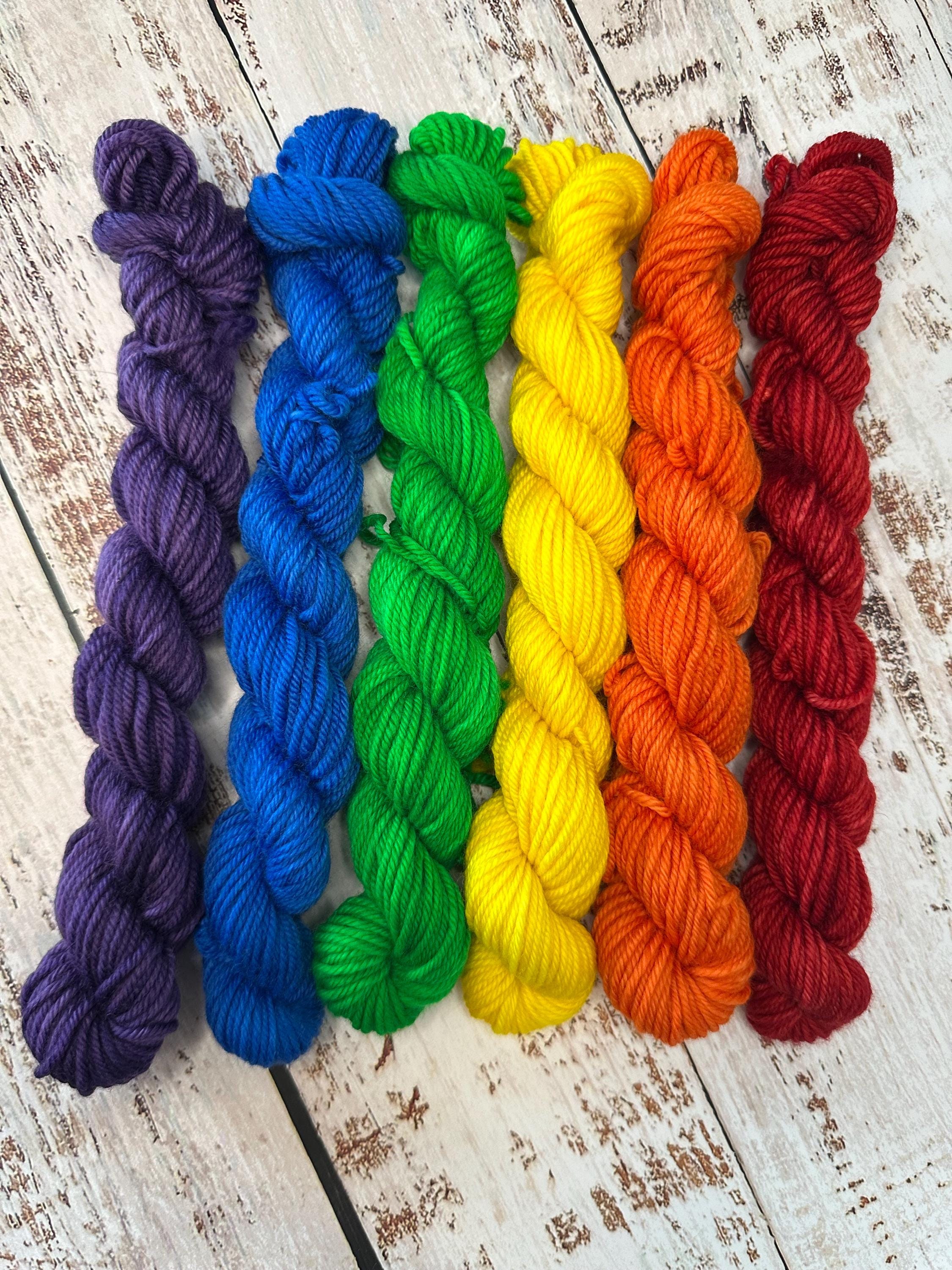 Box of Markers Rainbow Mini Skein Set, fingering