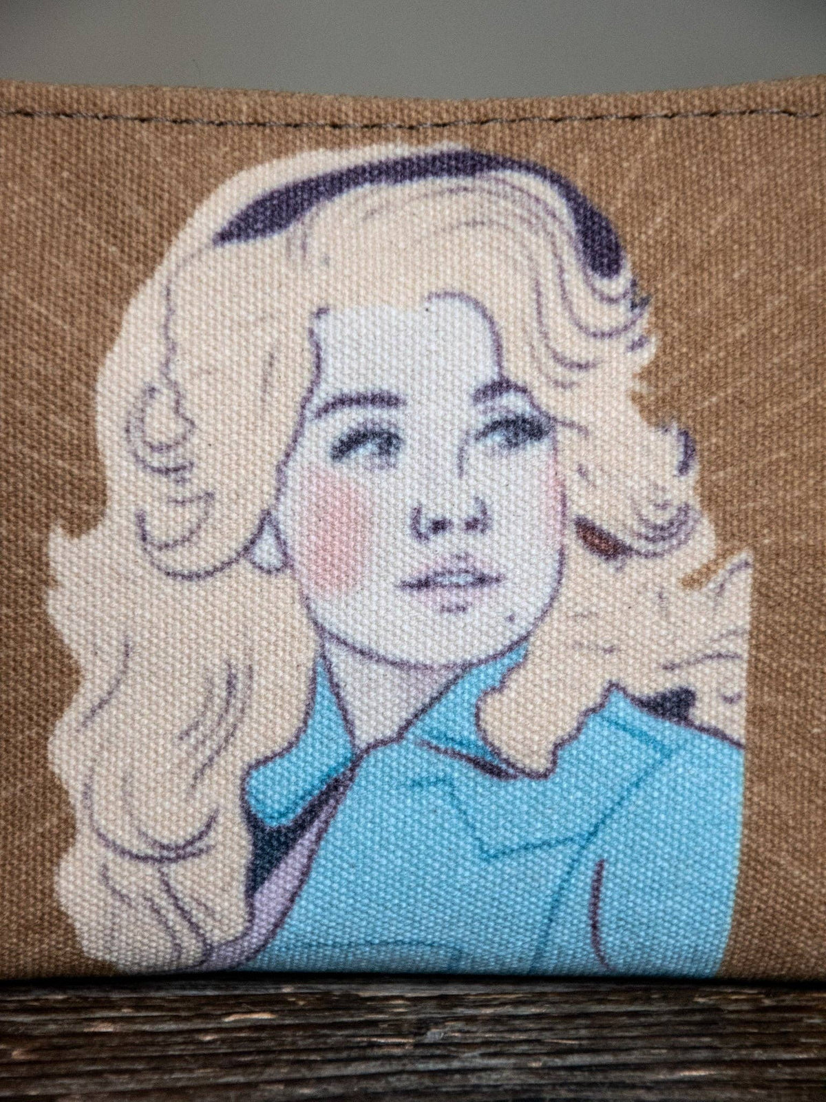 Dolly Hand Printed Canvas Zipper Pouch