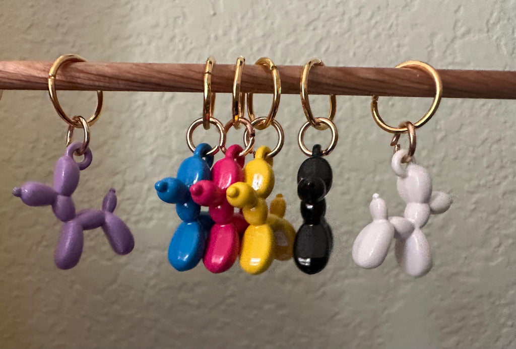 Balloon Animal stitch marker set