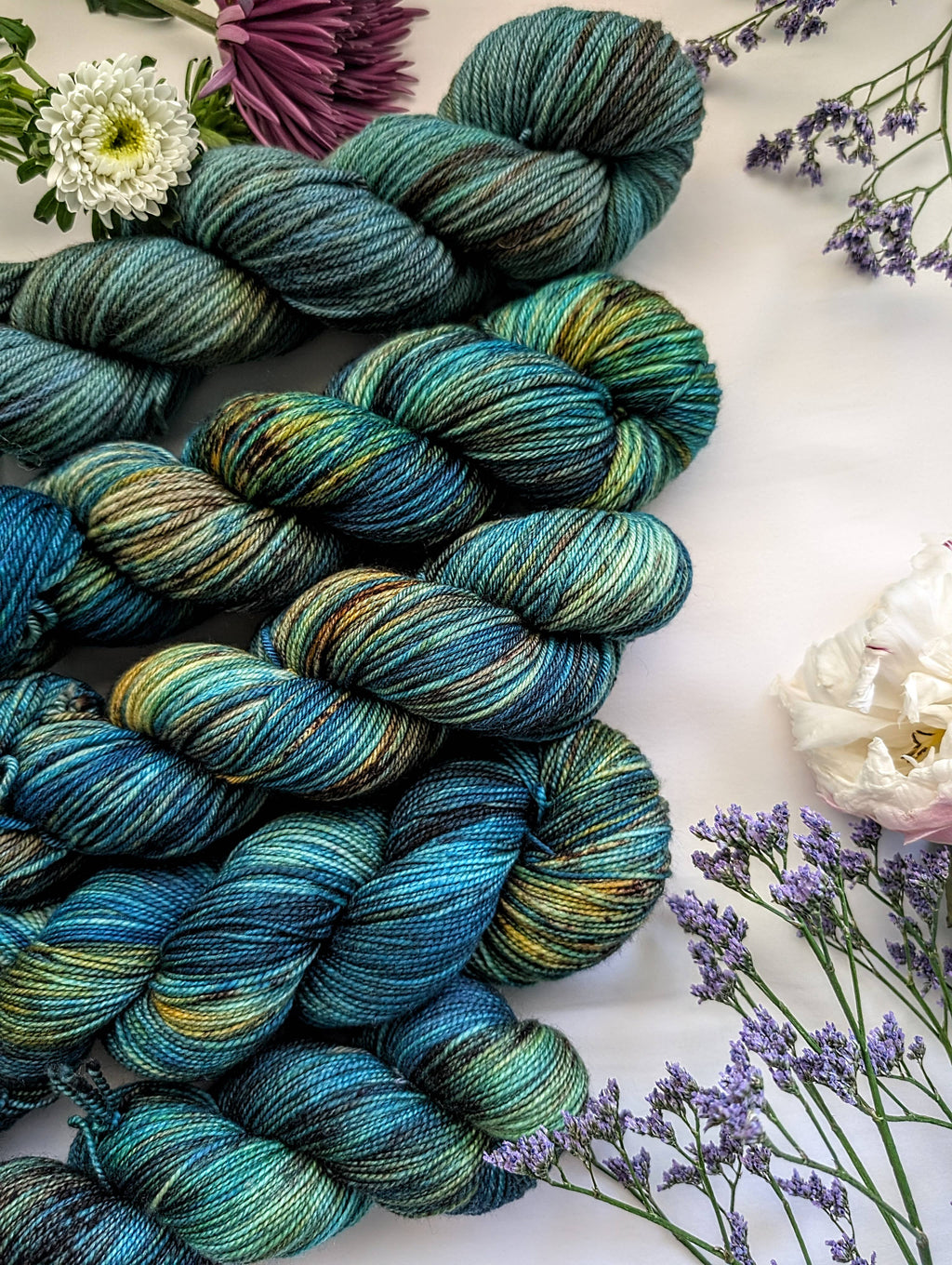 The Ginger Needle Yarns - Acadia, Hand Dyed Yarn