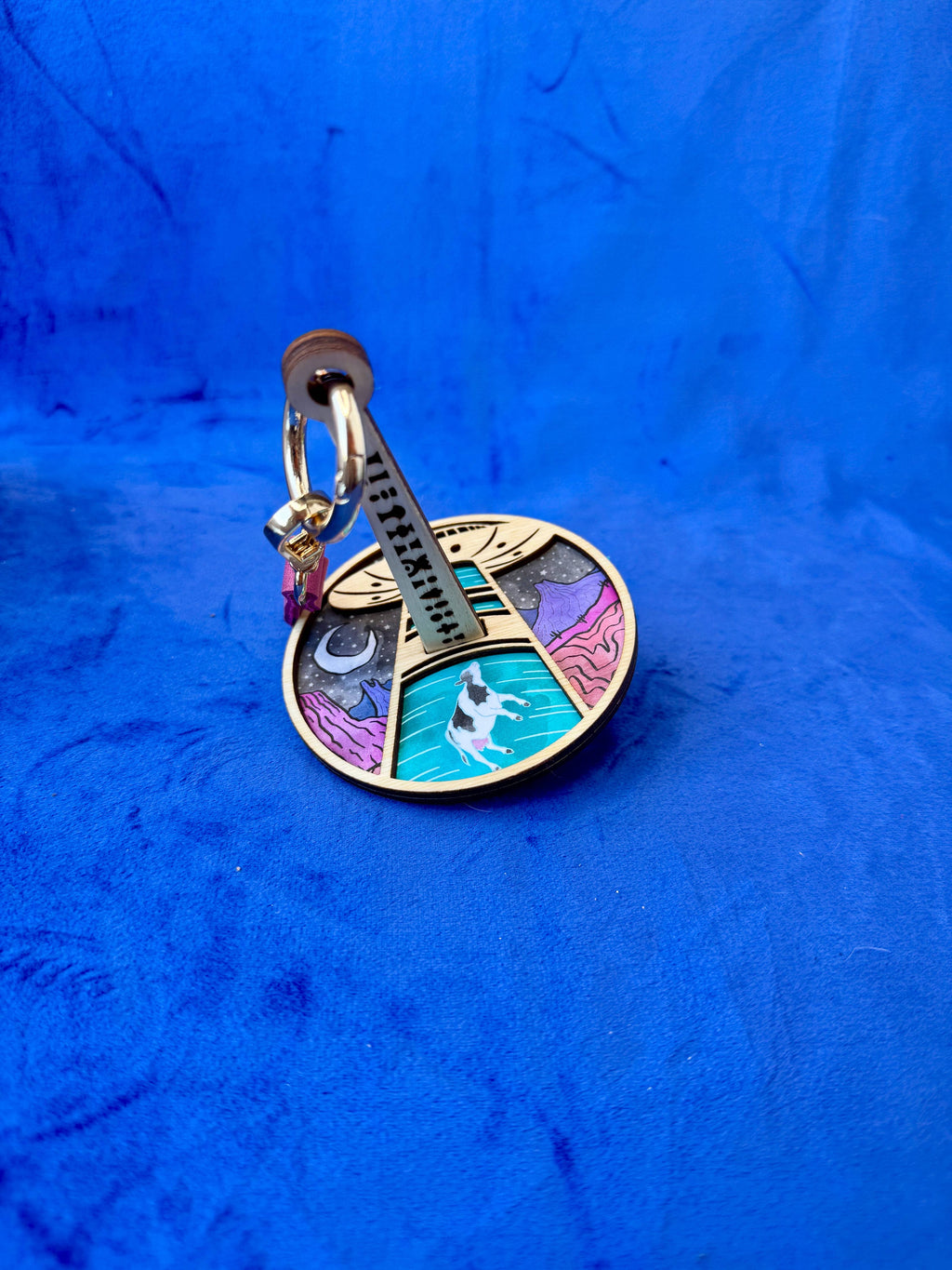 Lemonwood mini minder - UFO (Unfinished Fiber Object)