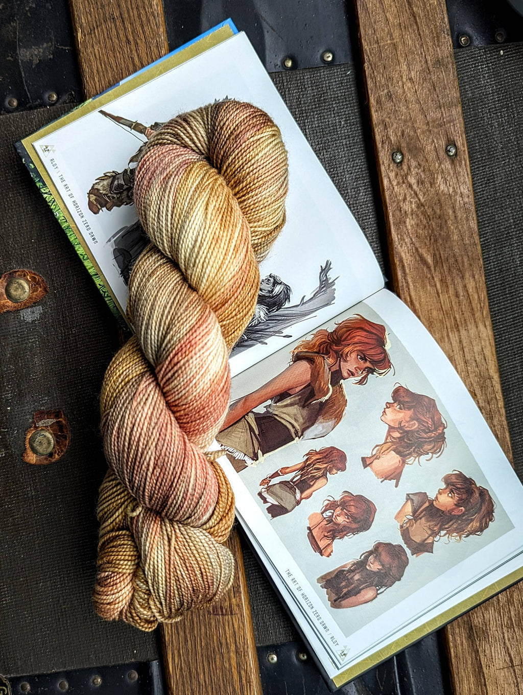 The Ginger Needle Yarns - Aloy, Hand Dyed Yarn