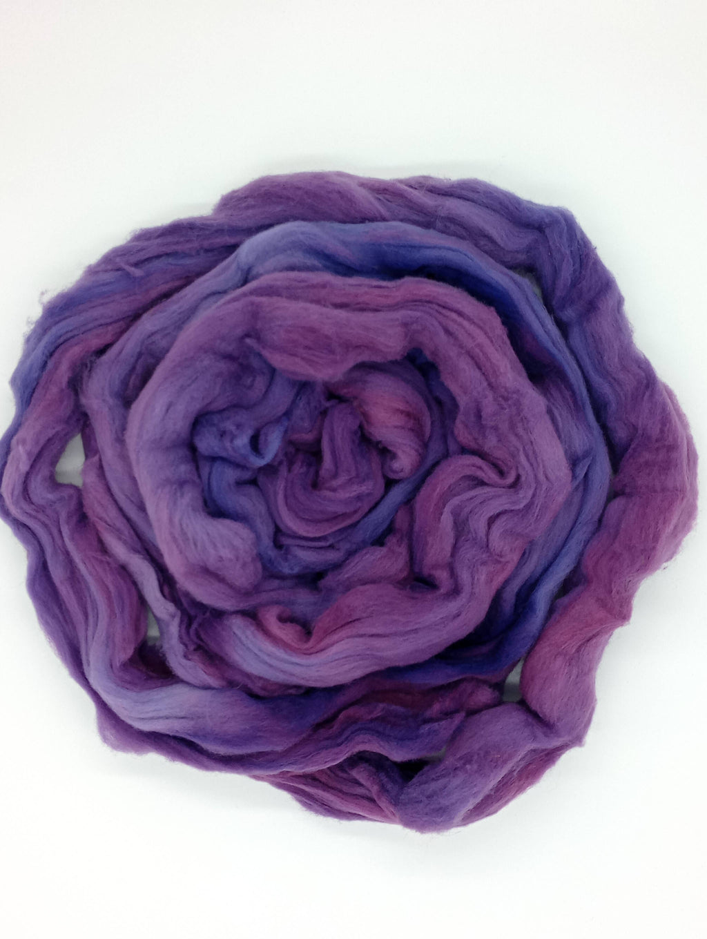 HM Lloyd Merino Hand Dyed Roving - 100 g. braids - Deep Purple 100