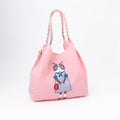 Kusuguru Embroidered Cat Nylon Versatile Shoulder Bag