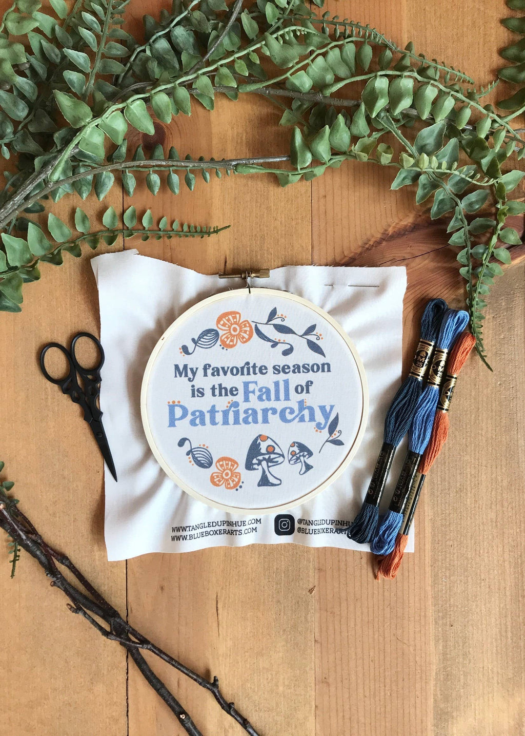 DIY Stitch Kit -My Favorite Season is the Fall of Patriarchy